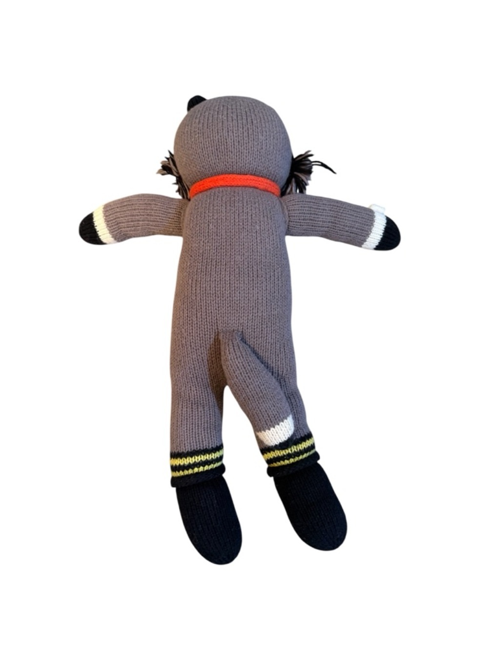 Blabla Kids Beauregard The Wolf Cotton Hand Knit 18 inch Stuffed Animal doll - Picture 4 of 6